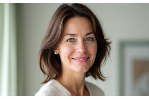 Portret Ane Stojanović, mirne direktorke mentalnog wellnessa u opuštajućem okruženju.